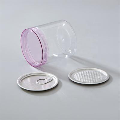 China For Snacks 305# Size Custom Clear POE Easy Open Lid High Quality Clear Transparent PET Sealing Box Empty for sale