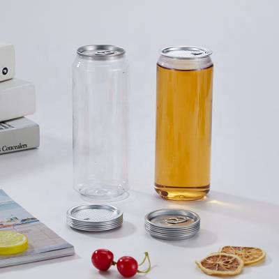 China OEM 202# Plastic Beverage Cans With Logo Transparent Plastic Box Soda Drinking Bottle Low Price High Quality for sale