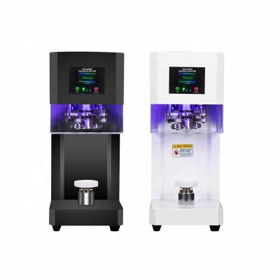 China Mini Food Coffee Desktop Use Machine Can Sealing Plastic Seamer for sale