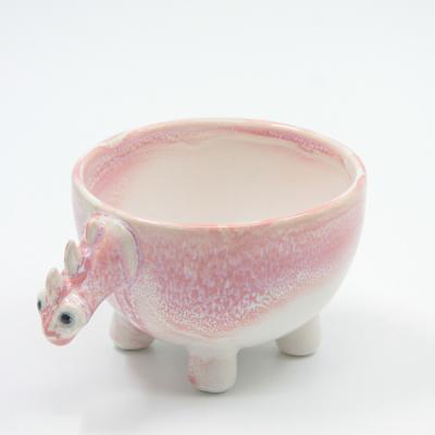 China Modern Nordic Style Cute Ceramic Animal Pot Planter For Succulents for sale