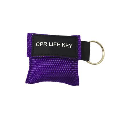 中国 手袋の心肺昇進のギフトCprのハンドシールドが付いている袋のKeychain Cprのマスク 販売のため