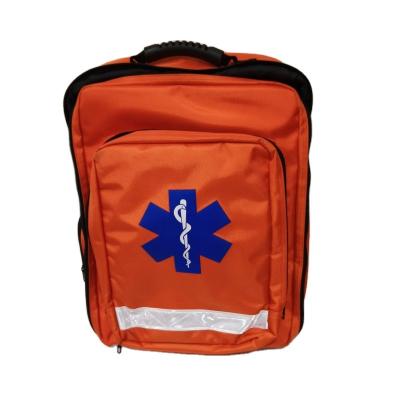 China Medical Equipment First Aid Backpack Hospital Trauma Kit Outdoor Survival Bag zu verkaufen