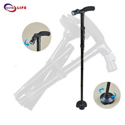 China Hot Selling Home Care Folding Walking Cane Sticks  With Led Light For Elder zu verkaufen