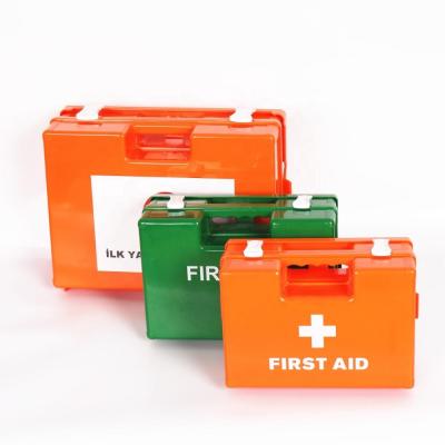 China Wall-Mounted ABS First Aid Kit Portable Plastic First Aid Box Survival Kit With Medical Supplies For Workplace Office for sale