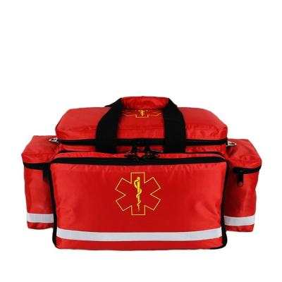 China Large ambulance medical  nylon first aid empty bags doctor outside visit shoulder bag medical pack for sale