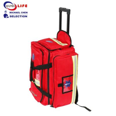 China Ambulancia de gran capacidad EMS rescatista Bolsa de rescate con mochila de carrito en venta