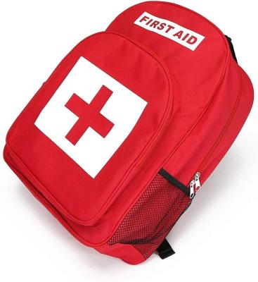 Cina First Aid Backpack Empty Medical First Aid Bag Red Emergency Treatment Earthquakes Disasters Backpack Kit in vendita