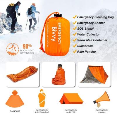 中国 Waterproof  Emergency Sleeping  Bag  Keep Warming Survival Bag Emergency Blanket Emergency Survival Supplies 販売のため