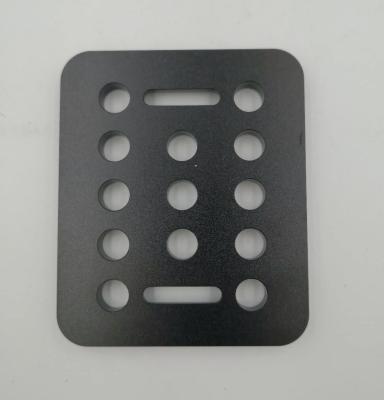 China Brake Pedal Face CNC Machined Components 96*80*8 Al 6061 Sand Blast And Black Oxidation for sale