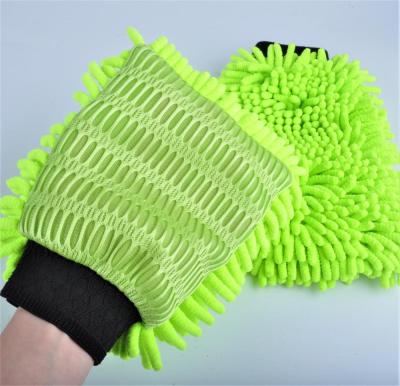 China High Efficiency China Supplier Free Samples Car Wash Car Cleaning Cloth Gloves With Super Absorbent for sale