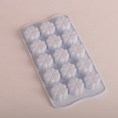 China Greenwell Viable Flower Shape Silicone Ice Cube Mold Custom Silicone Ice Tray for sale