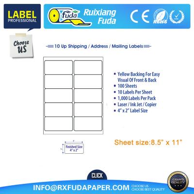 China Waterproof A4 shipping label, 8.5