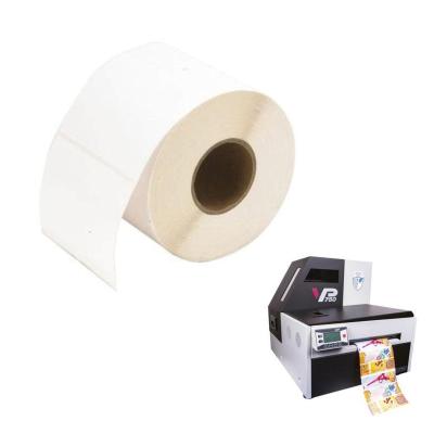 China Suit to Inkjet Printer White Matte Synthetic Paper Inkjet Label Roll for VP750 Label Printer for sale