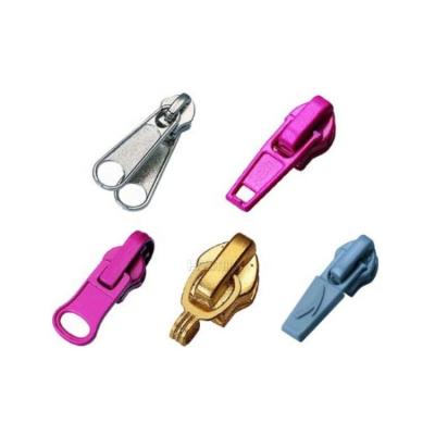 China Durable High Quality Metal Zipper, Customized Die Casting Zipper Puller, Silver Zipper Slider for sale