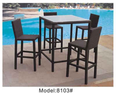 China Outdoor rattan wine bar set-8103 for sale