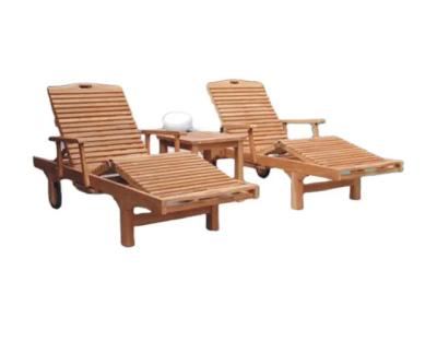 China Factory direct low price folding wooden sun lounger beach chair Hot sales---6112 for sale