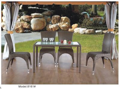 China 4pcs set-8161 de cena al aire libre de mimbre sin brazo barato en venta