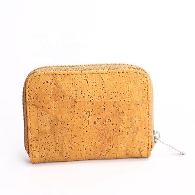 China Cork Fabric Card Case Cork Wallet Card Cork Wallet ID Holder Portable Reusable Eco-friendly Durable Credit Card Holder Lightweight Good Quality Simple Goods for sale