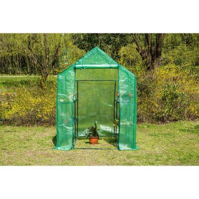 China Frame Heavy Duty Metal Greenhouse Waterdicht Plastic Vent voor buitenplantgroei Te koop