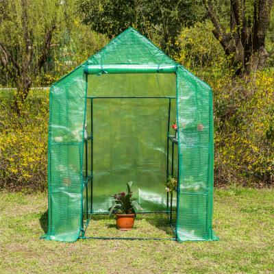 China Cubierta de invernadero móvil de PVC transparente impermeable con marco metálico para plantación de jardines en venta