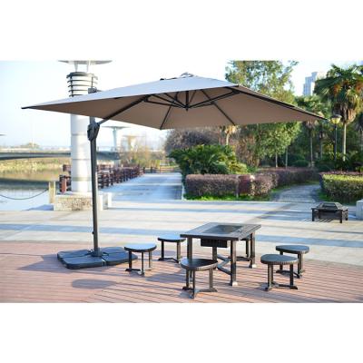 China Luxury Hand Umbrella for Custom Patio Garden Collapsible Outdoor Furniture 3m 150cm for sale