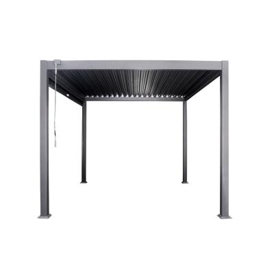 China Cuadro de aluminio PERGOLA 3x4m Luxo moderno exterior Techo impermeable Metal jardín Pergola en venta