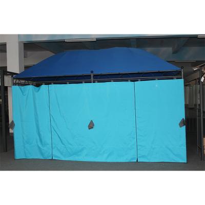 China Blue Large Canopy Design Furniture Metal Panel Top Gazebo for 3*4M Outdoor Furniture for sale