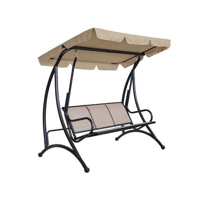 China Silla de swing de patio de jardín moderno con dosel Pergola Gazebo cama con almohadilla al aire libre en venta