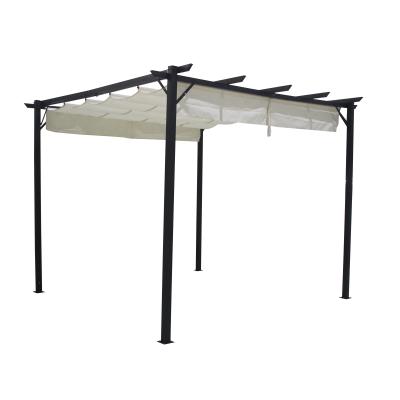 Cina 3X3X2.2M Pergola in alluminio con giardino e rivestimento in poliestere in vendita