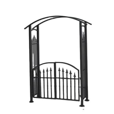 China Arco metálico personalizable para jardín y patio Gazebo en color negro sin cubierta recubierta en venta