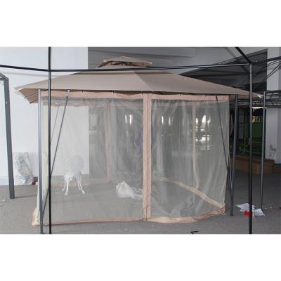 China Outdoor Garden Sun Screen Aluminium Gazebo with Collapsible Frame and 3.5*3.5*2.67M Size for sale