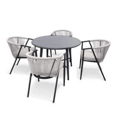 China Woonkamer Aluminium Frame Outdoor Tuinmeubilair Rattan Sofa Set met Bistro Set Te koop