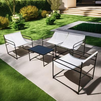 China Home Bar Muebles para el exterior Con una mesa de vidrio templado y una silla anti mosquito en venta