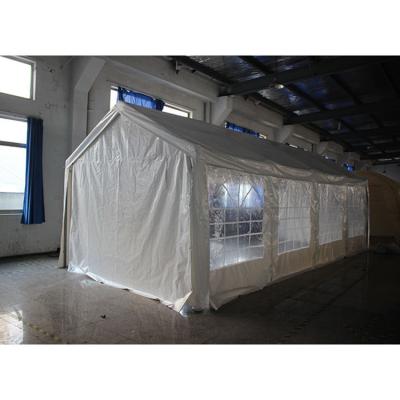 China Metalen frame Top Groen Buiten Waterdicht 11 * 25M Carport voor Commercieel Evenement Party Show Te koop