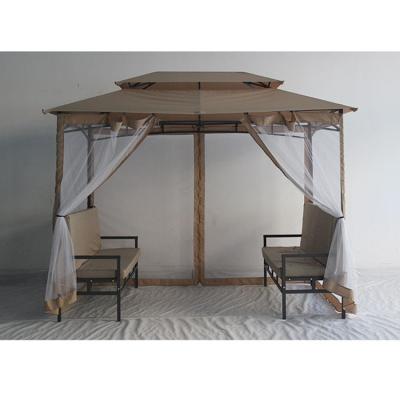 China Op maat gemaakte tuin Gazebo Terras Tuin Gebruikt Waterdicht Metalen Gazebo Te koop