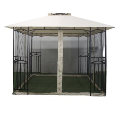 China 3x3x2.7M Steel Outdoor Double Topped Gazebo for Patio Canopy Party Outdoor Sanctuary for sale