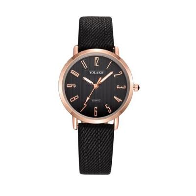 中国 2019 New Fashion Simple Casual Digital Men Ultrathin Genuine Leather Women Watches in Quartz Watches 販売のため