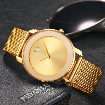 China Ultra-Thin Stainless Steel Business Mesh Waterproof Quartz Watch Simple Casual Men'S Quartz Watch à venda