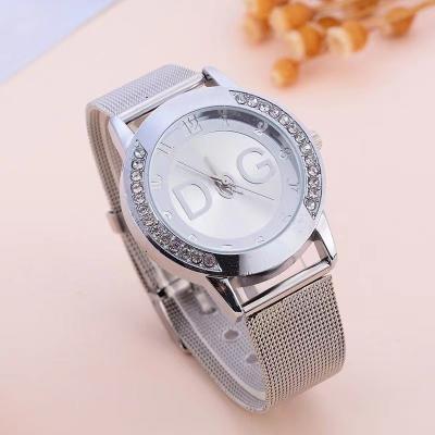 China 2021 New Stylish Women Men Fashion Women Quartz Watch Diamond Wristwatch Stainless Steel Watches for sale