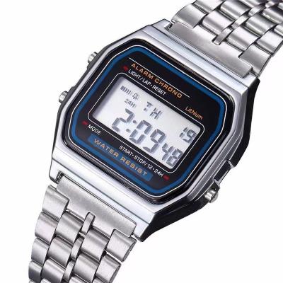 Китай Fashion Wrist Watch Man Cheap Sports LED Electronic Digital Watch Popular Digital Men Stainless Steel Watch Clock продается