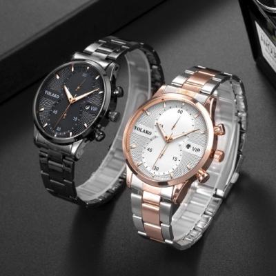 China Top Brand Luxury Mens Watches Waterproof Stainless Steel Watch Quartz Men Date Calendar Business Wristwatch for sale