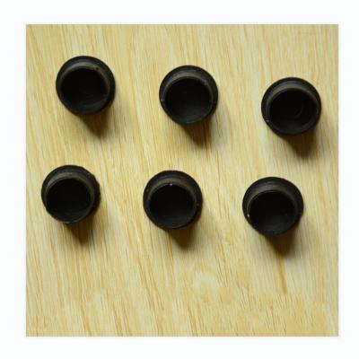 China For Black Plastic Tube Round Tubing Socket Socket/Plastic Plastic Plug Socket/Piping Insert Furniture for sale