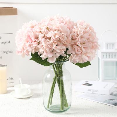 China Natural touch simulated hand feel decoration simulation flower wedding supply home decor props wholesale simulation hydrangea flower for sale