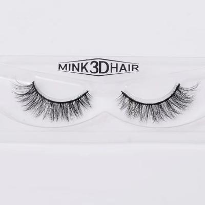 China Wholesale 16mm 3d Mink Eyelashes Private Label Mink Eyelashes Natural Soft Tapered Lashes & Box for sale