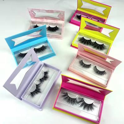 China Natural Soft Dramatic Wholesale Mink Eyelash 25mm Mink Eyelash 25mm Custom Lashes Box for sale