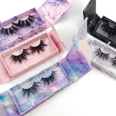 China Wholesale Natural Soft Dramatic 25mm Mink Eyelash 3d Mink Eyelash 25mm Fluffy Tapered Eyelash Vendor With Magnetic Box for sale