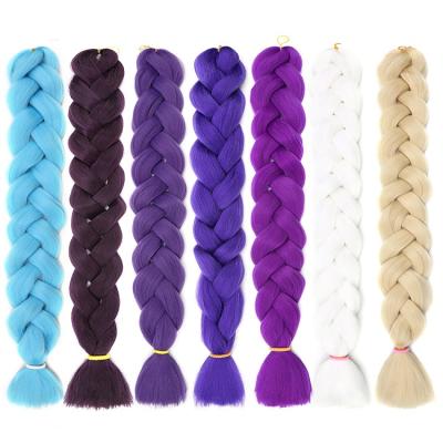 China Factory price 24inch 100g huge expression braid hair custom elephant braiding hair synthetic braiding hair for braiding for sale