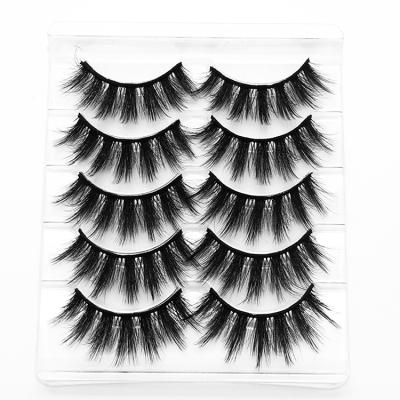 China Mink Eyelashes Custom Dramatic Thick False 3d Eyelashes Natural Soft Siberian Silk Eyelash 100% Mink Fur 25mm False Eyelashes for sale