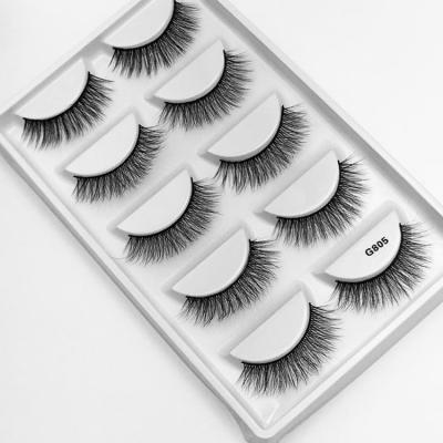 China Wholesale Mink Lashes 25mm Mink Lashes Natural Soft Silk Eyelashes 3D Faux Mink Lashes Premium Synthetic False Eyelashes for sale