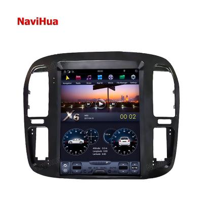 China GPS NAVIHUA Android Car Radio Tesla Screen Car DVD Player Stereo For Toyota Land Cruiser LC100 Auto Electronics GPS Navi Video for sale